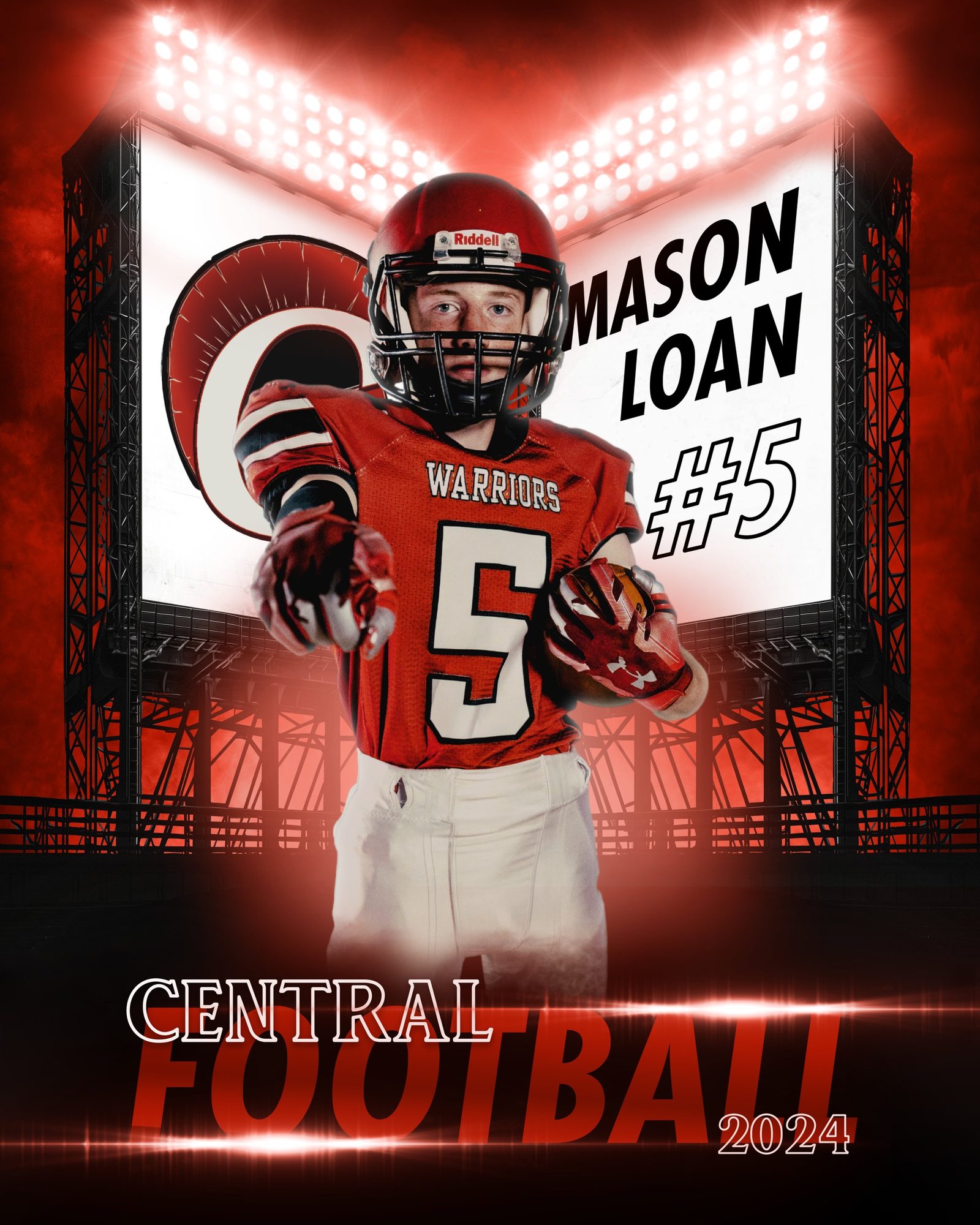 Sports team portrait with special-effects lighting by Professionally Driven Productions, photo 8