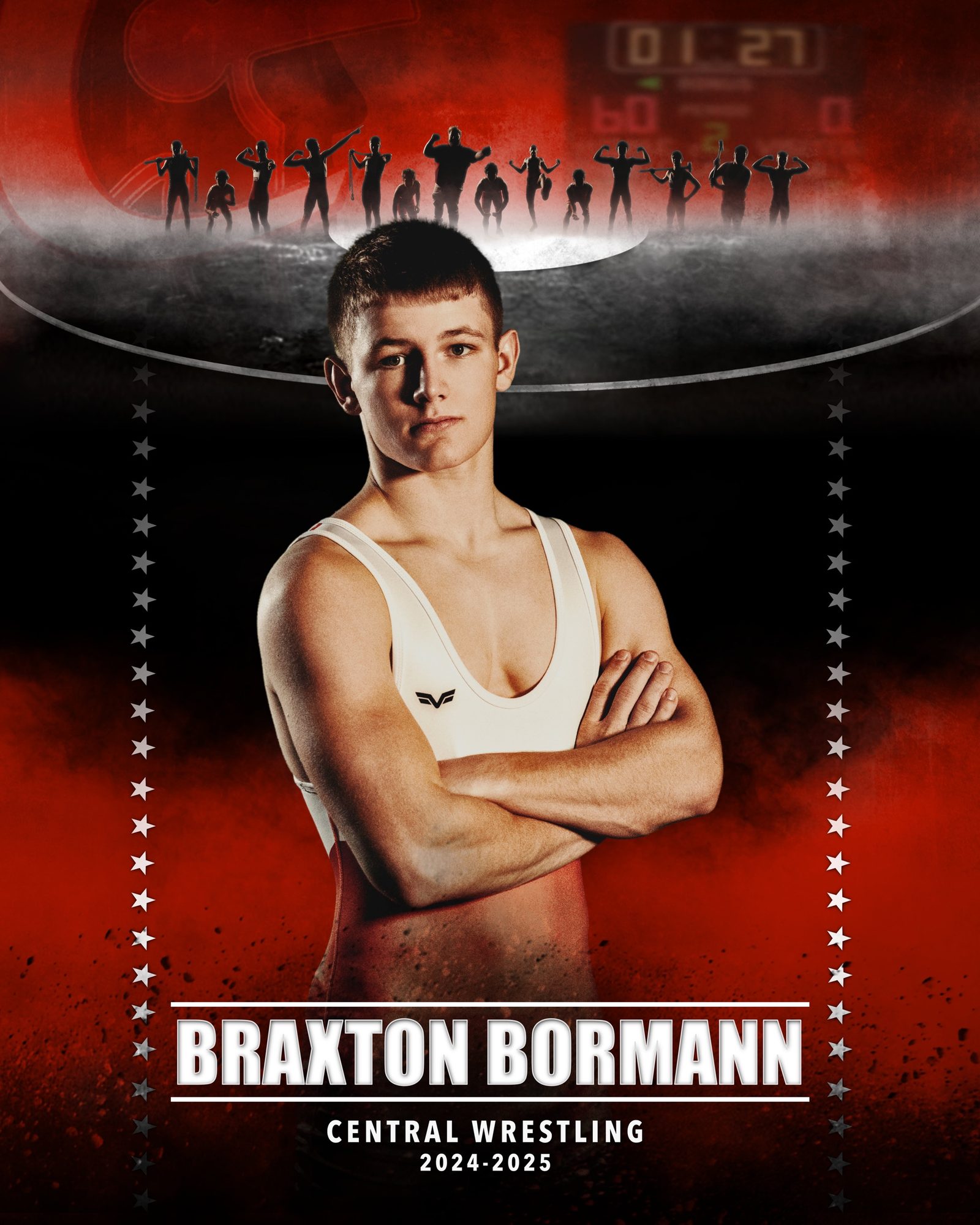 Sports team portrait with special-effects lighting by Professionally Driven Productions, photo 10