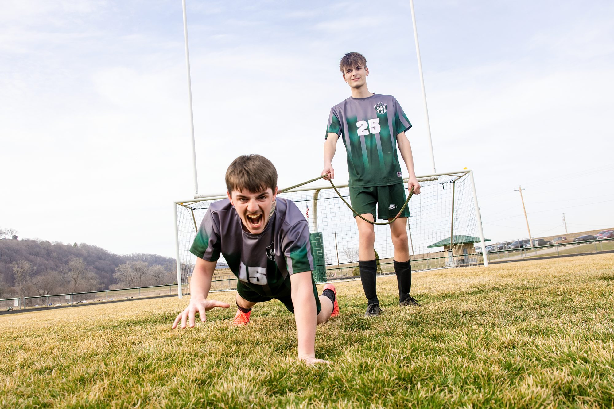 Sports team portrait with special-effects lighting by Professionally Driven Productions, photo 13