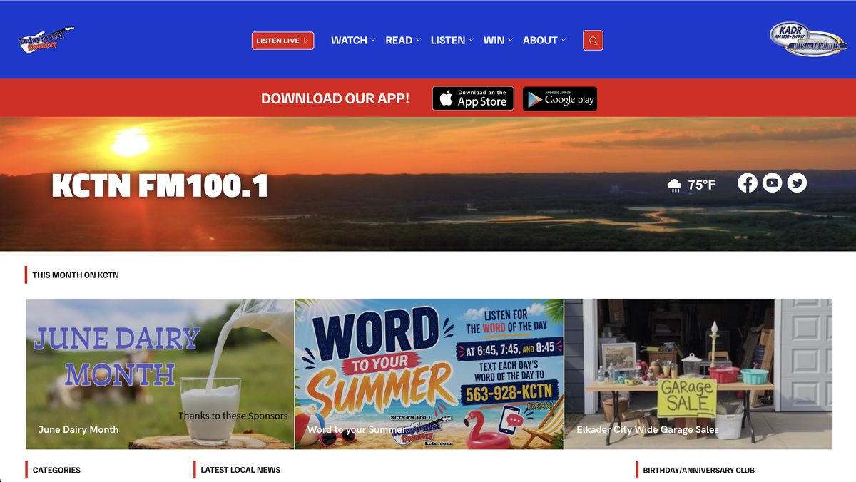 KCTN Radio website